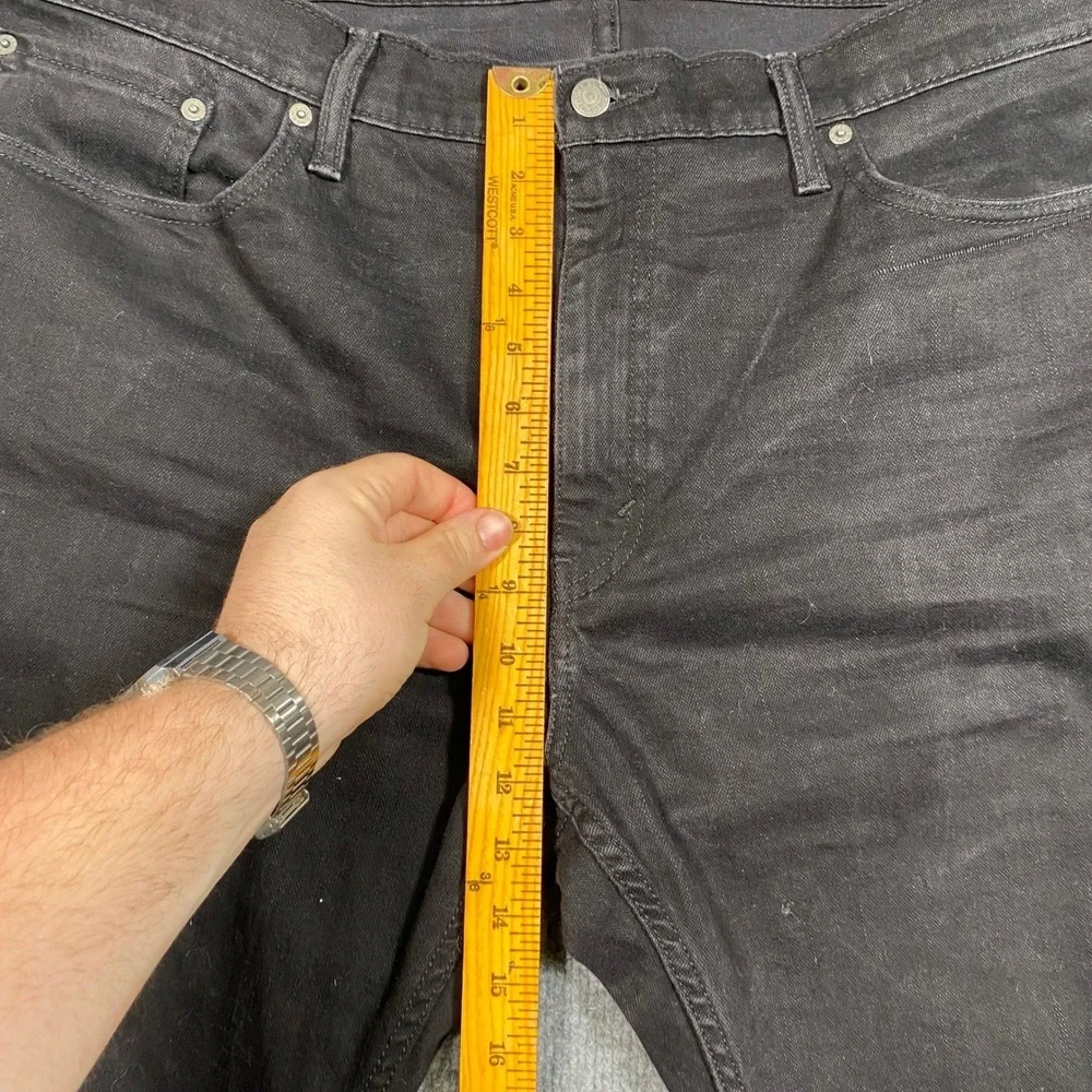 Levis 559 Relaxed Straight Jeans Mens 40x30 Black Denim Pants 00559-0239